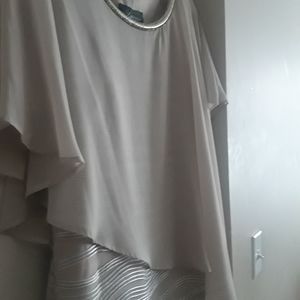 A frank Lyman dress dress with a chiffon overlay .never worn, but my  tag is off